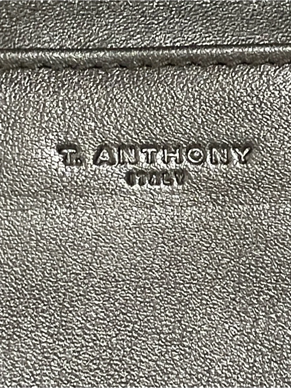 T. Anthony Black Leather Portfolio/Document sleeve